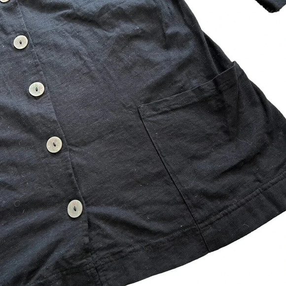 Fresh Produce Black Cotton Button Down XS - Picture 2 of 4